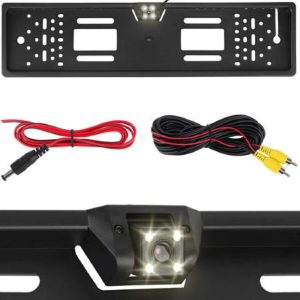 Infravörös tolatókamera állítható dőlésszöggel, rendszámtábla keretbe épített – biztonságos parkoláshoz