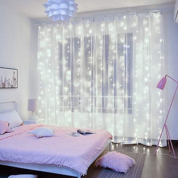 Hideg fehér Led fényfüggöny 2x2 méter