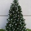 Fehér berkenyebogyós havas 2D műfenyő 220cm.
